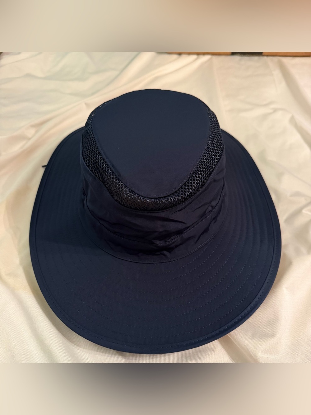 Men's Navy Vent Mesh Sun Hat - UPF Protection